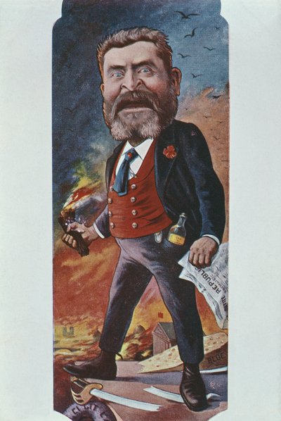 Karikatur von Jean Jaures, nach 1900 von Joseph Sirat